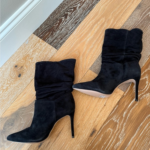 Schutz Ashlee High Heel Boots Size 7.5 In Black nwot - Picture 3 of 12